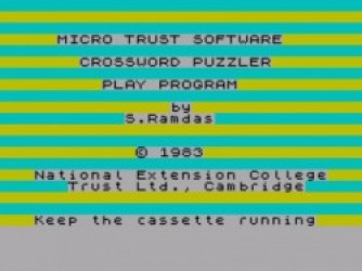 Crossword Puzzler (1983)(National Extension College Trust)(Side A)[16K] Rom